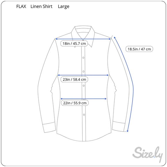 Flax Size Large L Dark Gray Button Down Linen Shirt Peplum Lagenlook Coastal - Picture 9 of 16